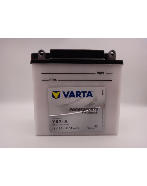 Varta YB7-A baterie moto, atv, 12V 8Ah 110A cod 508013008 Powersports Freshpack